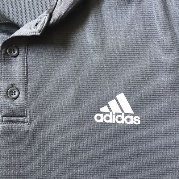 Alabama Crimson Tide Adidas Golf Mens L Gray S/S Polo Shirt NCAA Bama Football - Picture 3 of 11